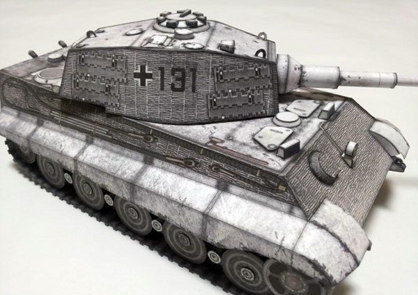 Танк Королевский тигр (Тигр II) paper model