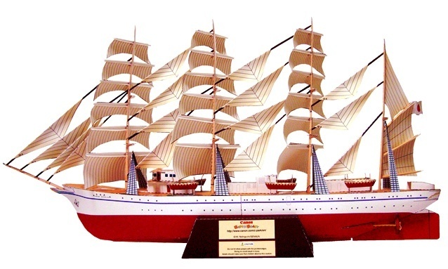 Барк Ниппон Мару / Nippon Maru paper model