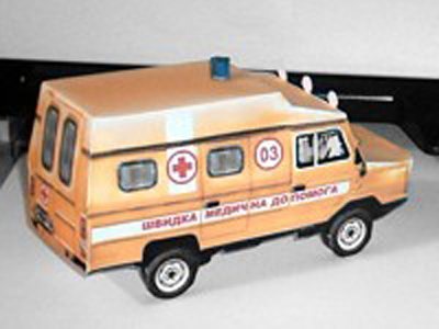 Автомобиль ЛуАЗ-13021-08 paper model