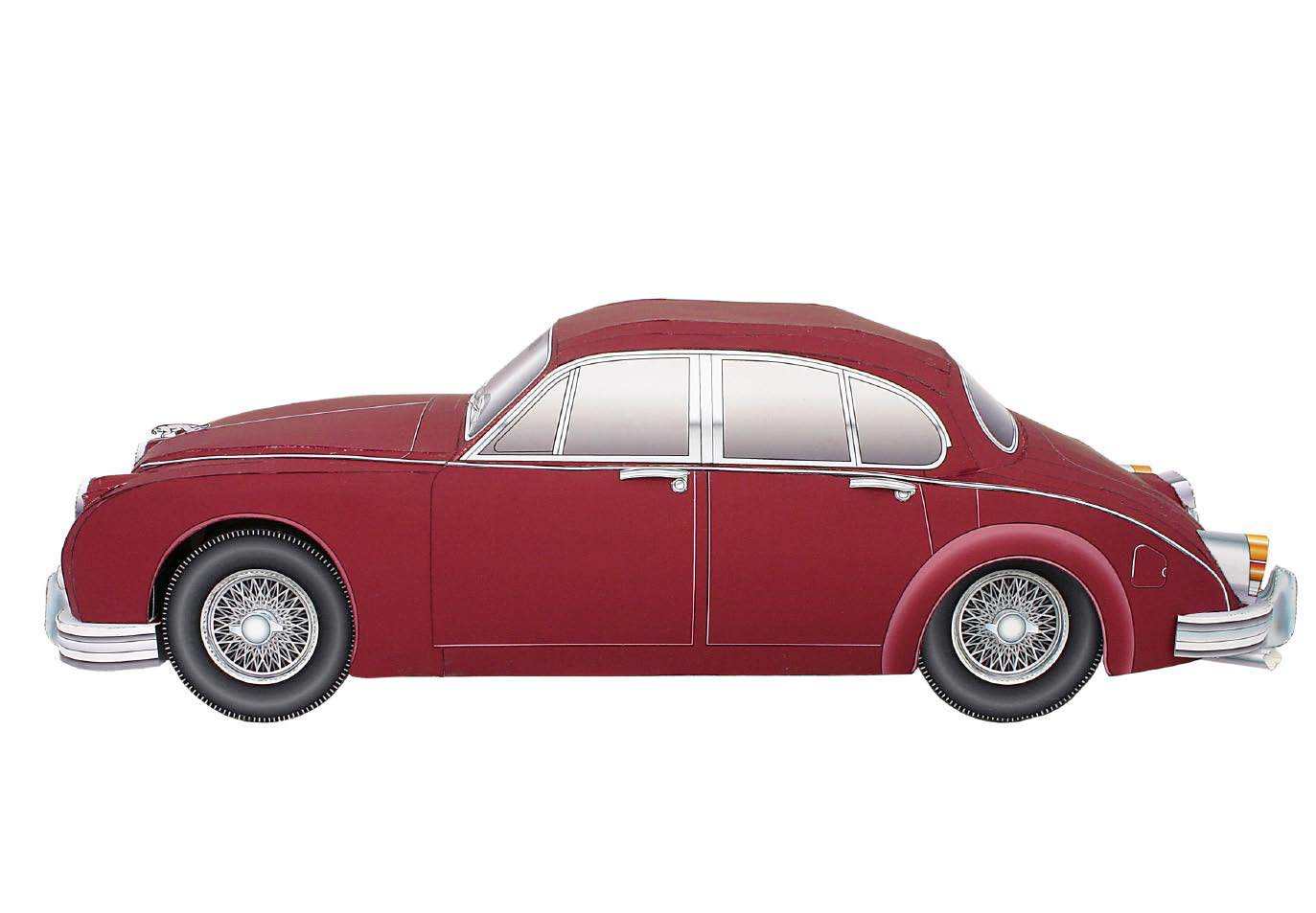 Автомобиль Jaguar Mark 2 paper model