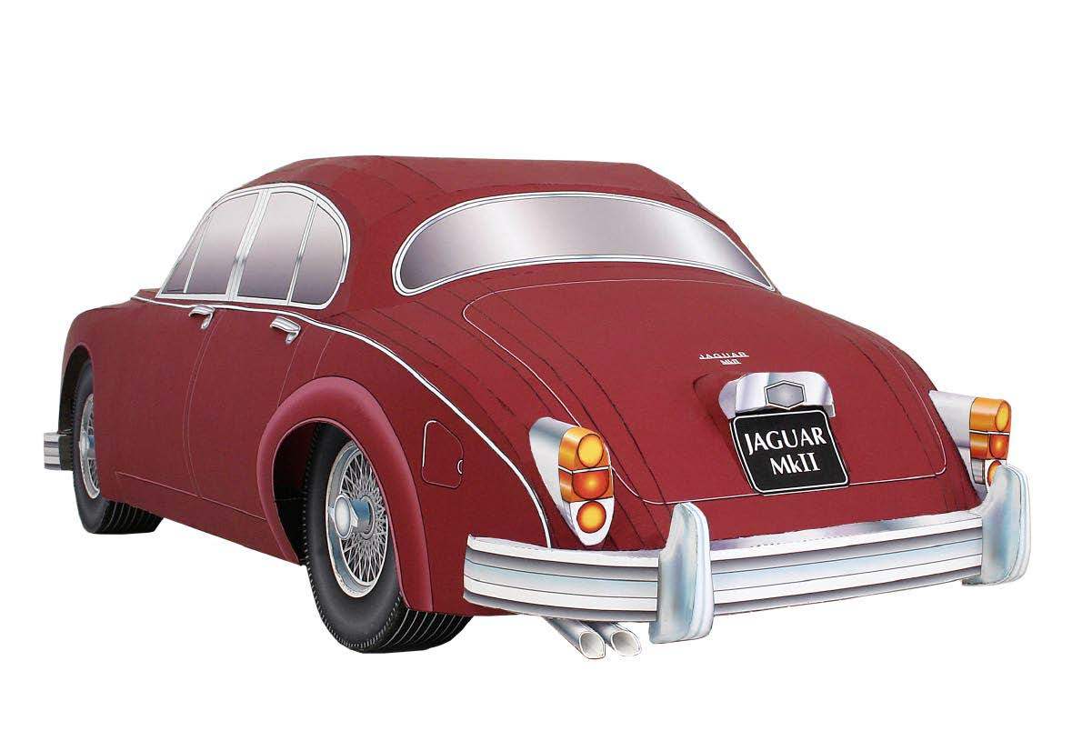 Автомобиль Jaguar Mark 2 paper model