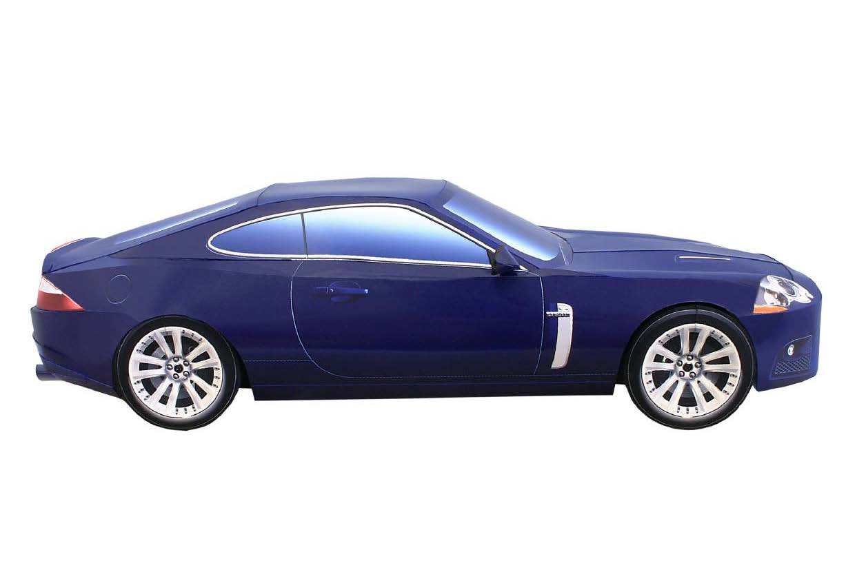 Автомобиль Jaguar XKR paper model