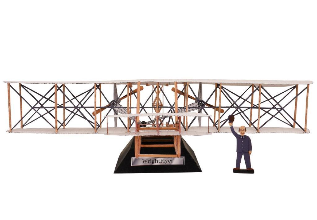 Самолет Флайер братьев Райт paper model
