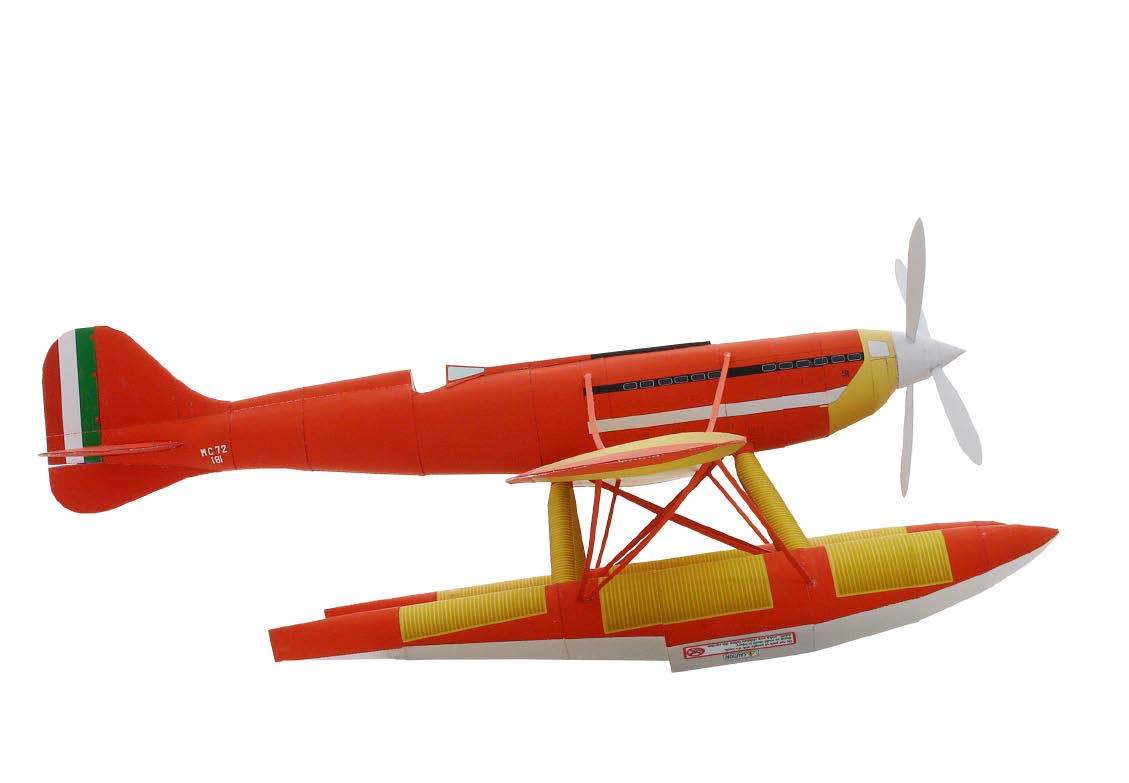 Гидросамолет Макки M.C.72 / Macchi M.C.72 paper model