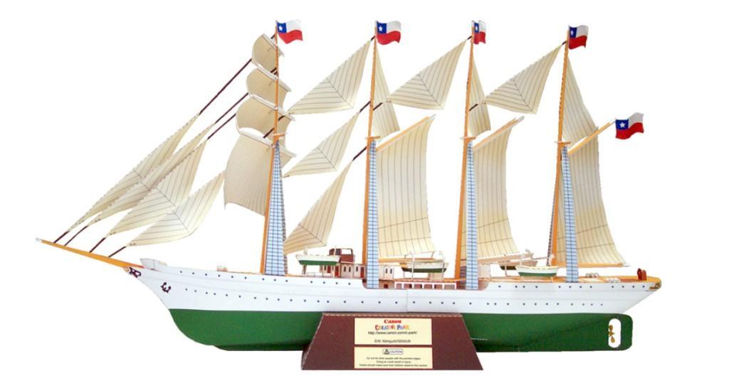 Корабль Эсмеральда paper model