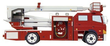 Пожарный автомобиль paper model