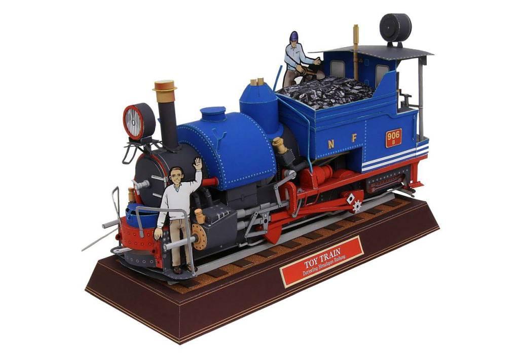 Локомотив игрушечной железной дороги / Toy Train paper model