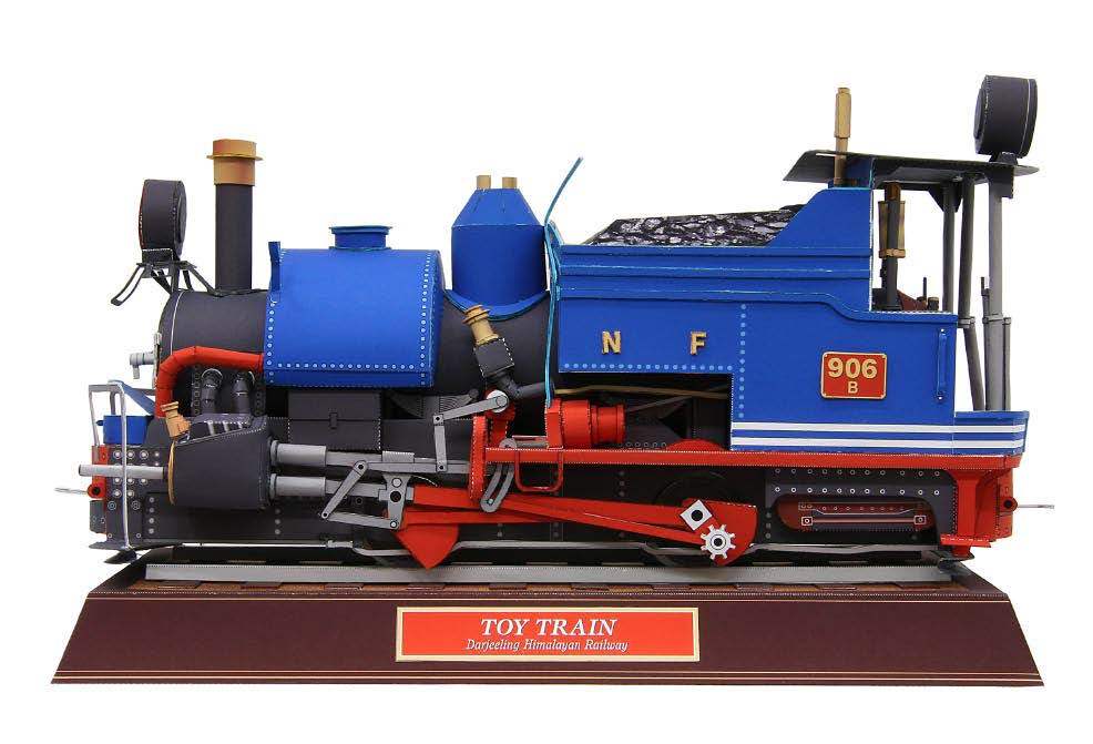 Локомотив игрушечной железной дороги / Toy Train paper model