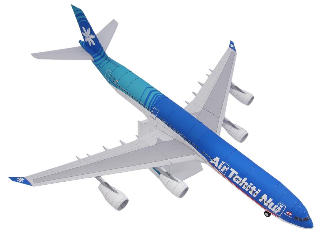 Авиалайнер Airbus A340-300 Air Tahiti Nui paper model