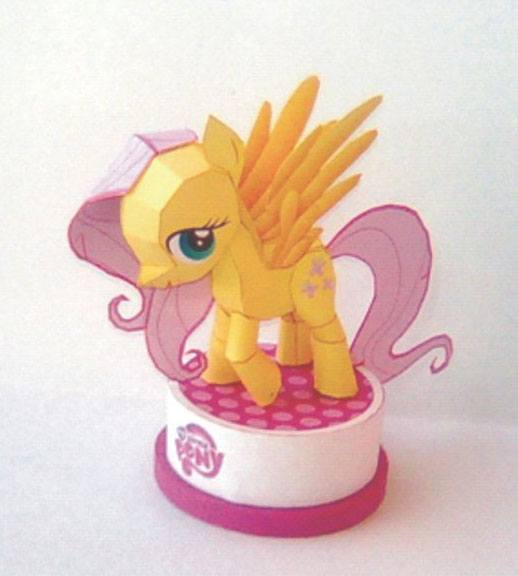 Флаттершай (Мой маленький Пони / My little pony) paper model