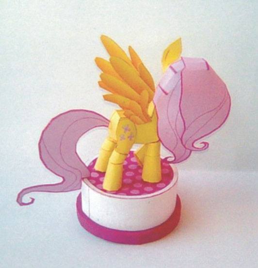 Флаттершай (Мой маленький Пони / My little pony) paper model