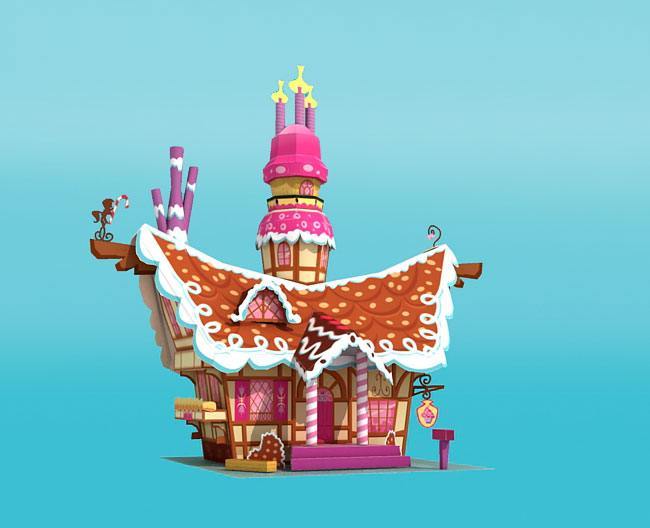 Сахарный дворец (Мой маленький Пони / My little pony) paper model