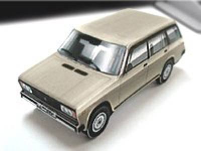 Автомобиль ВАЗ-2104 paper model