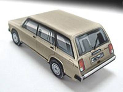 Автомобиль ВАЗ-2104 paper model