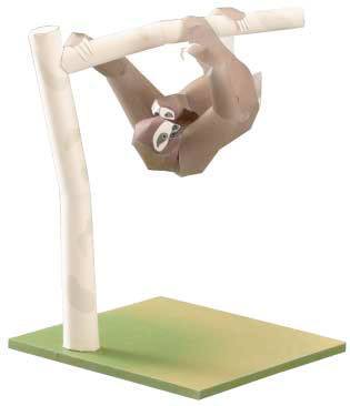 Гривастый ленивец paper model