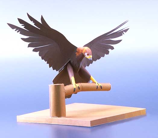 Японский беркут paper model