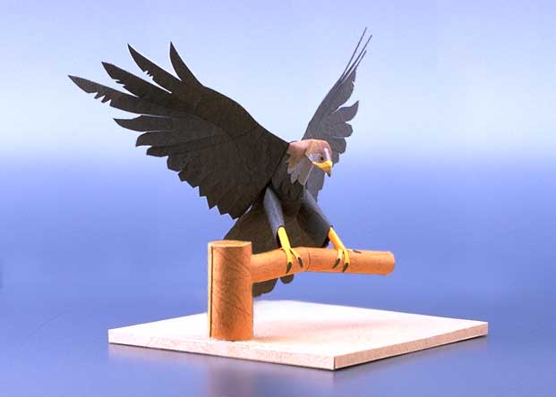 Японский беркут paper model