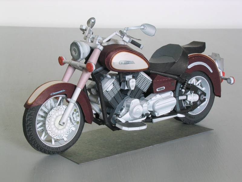 Мотоцикл Yamaha DSC11 paper model