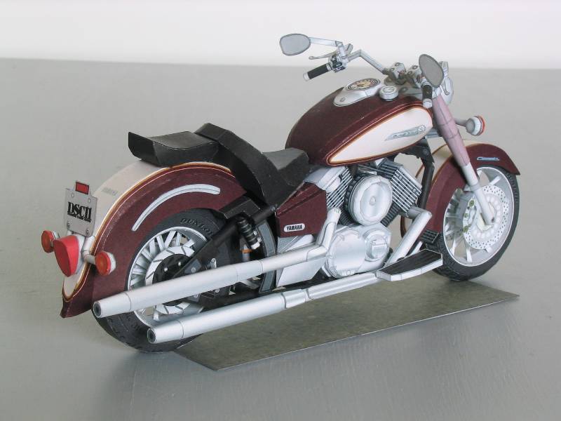 Мотоцикл Yamaha DSC11 paper model