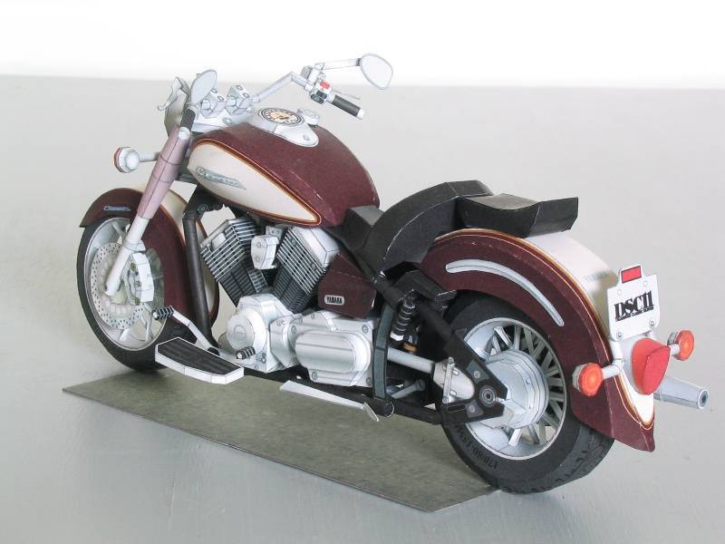 Мотоцикл Yamaha DSC11 paper model