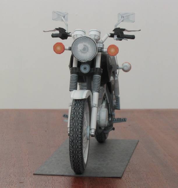Мотоцикл Yamaha SR400 paper model