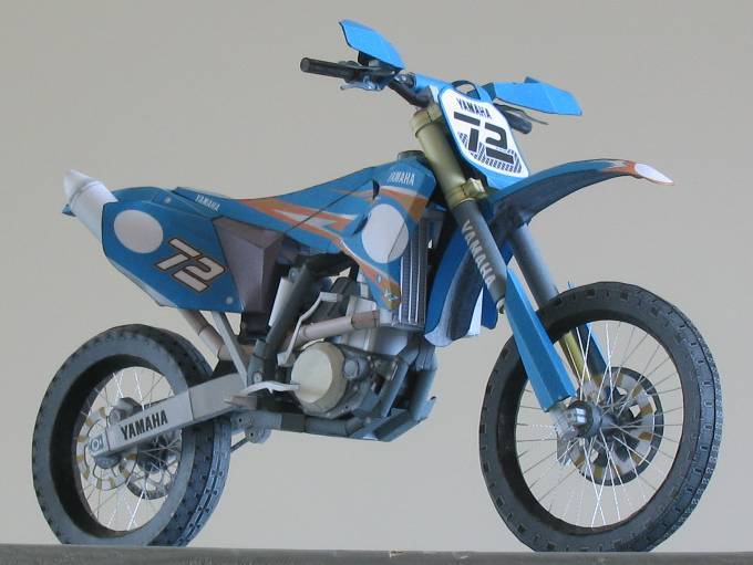 Мотоцикл Yamaha YZ450FM paper model