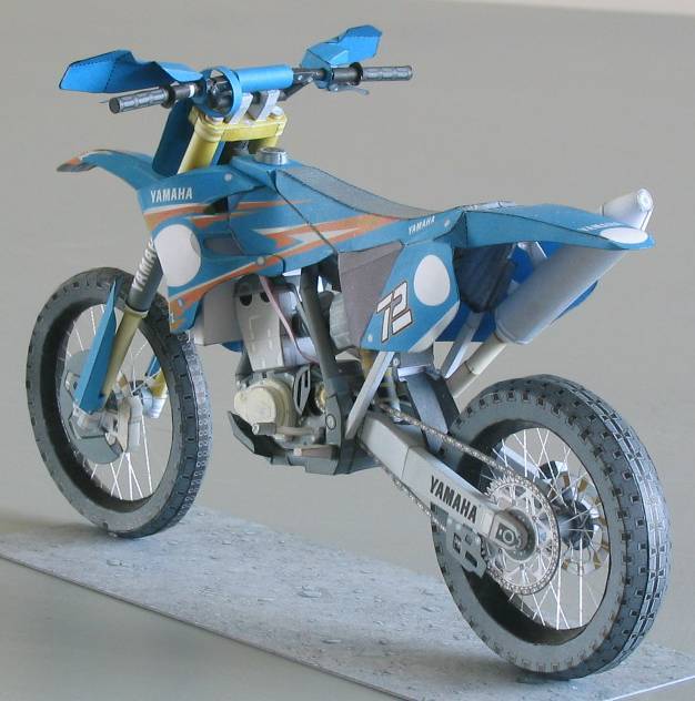 Мотоцикл Yamaha YZ450FM paper model