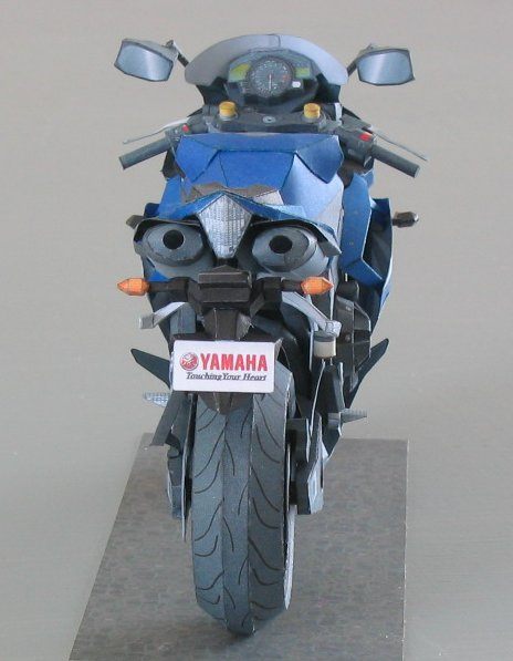 Мотоцикл Yamaha YZF-R1 2007 paper model