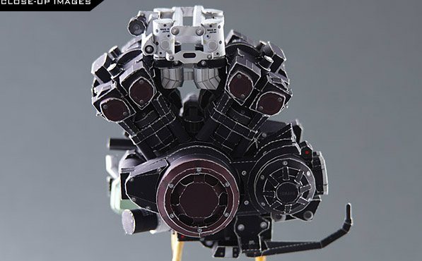 Мотоцикл Yamaha VMAX [серия, часть 1/5] paper model