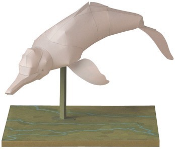 Амазонский дельфин paper model