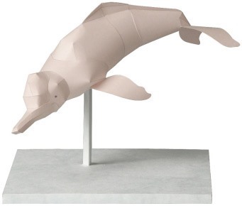 Амазонский дельфин paper model