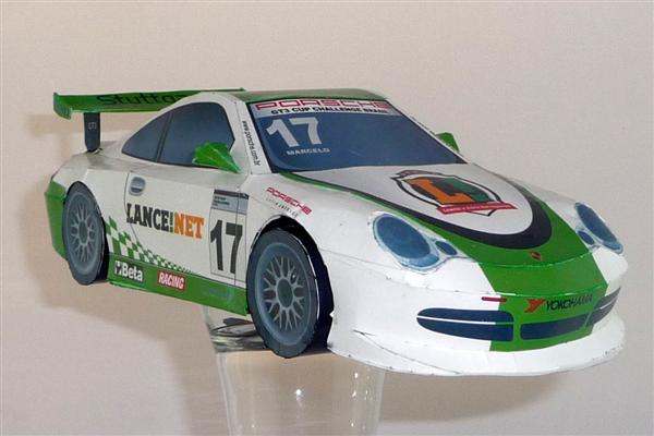 Автомобиль Porsche 996 paper model
