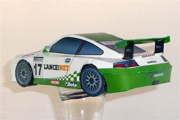 Автомобиль Porsche 996 paper model