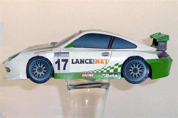 Автомобиль Porsche 996 paper model