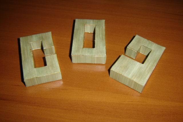 Головоломка Колючка (3 части) paper model