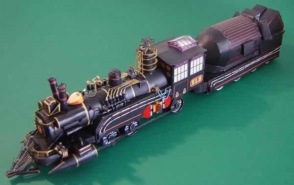 Паровоз типа 2-3-0 / Паровоз времени (Назад в будущее 3) paper model