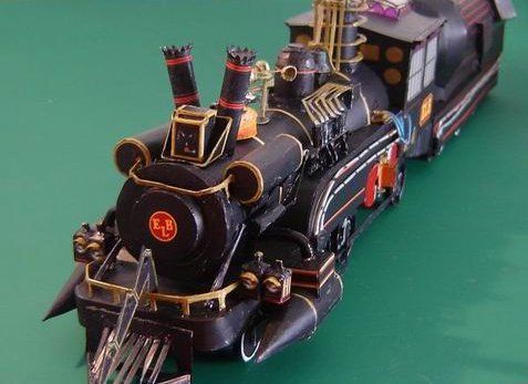 Паровоз типа 2-3-0 / Паровоз времени (Назад в будущее 3) paper model