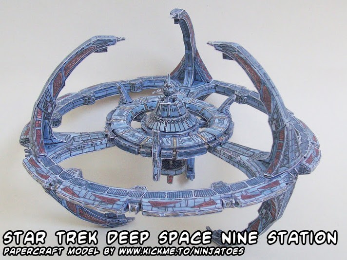 Космическая станция Глубокий Космос Девять (Стар Трек) paper model