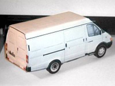 Автомобиль ГАЗ-2705 Газель paper model