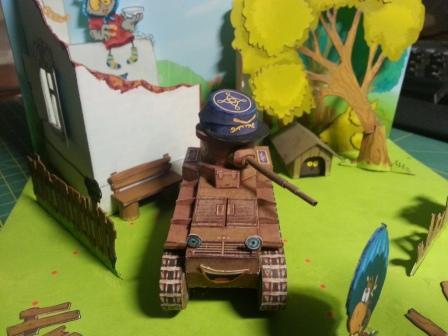 Оленёша и чемоданный дождь paper model