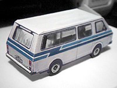 Автомобиль РАФ-22038 Латвия paper model