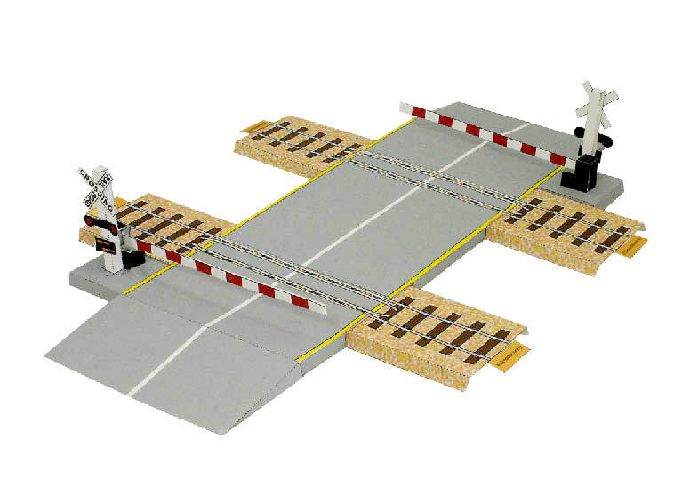 Железнодорожный переезд paper model