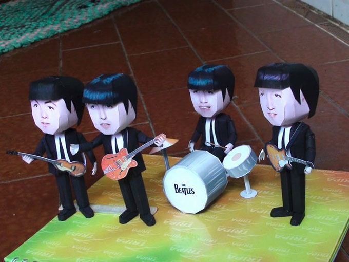Битлз / The Beatles paper model