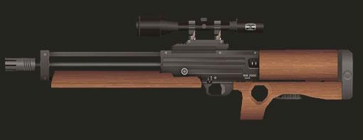 Снайперская винтовка Walther WA 2000 paper model
