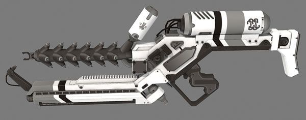 Инопланетное оружие / ARC Gun (Район №9) paper model