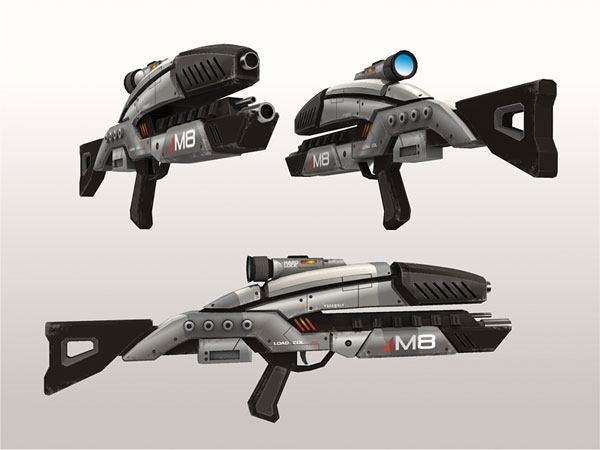 Штурмовая винтовка М8 Мститель / M8 Avenger (Mass Effect) paper model