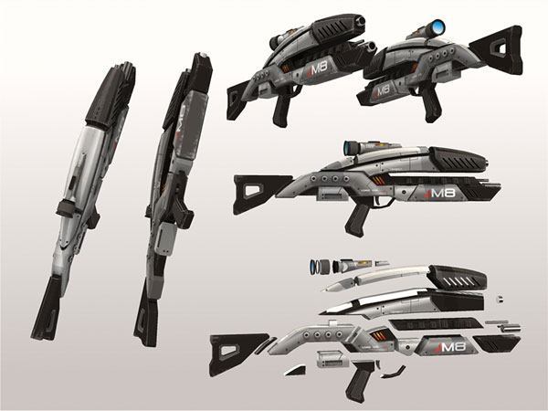 Штурмовая винтовка М8 Мститель / M8 Avenger (Mass Effect) paper model