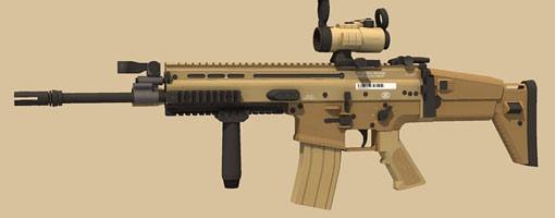 Автомат FN SCAR-L paper model