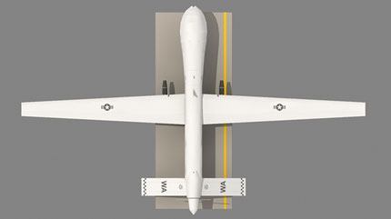 Беспилотный самолет MQ-1 Predator paper model