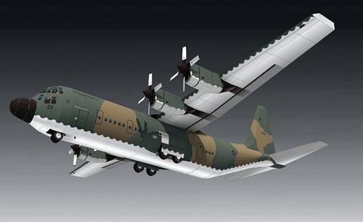 Самолет Lockheed L-100-30 Hercules paper model